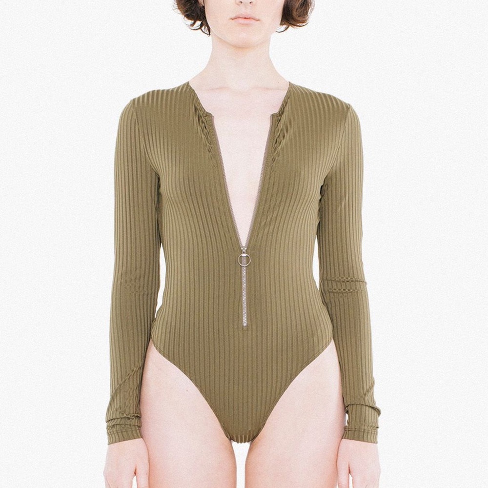 SOLDAmerican Apparel Zip Up Bodysuit